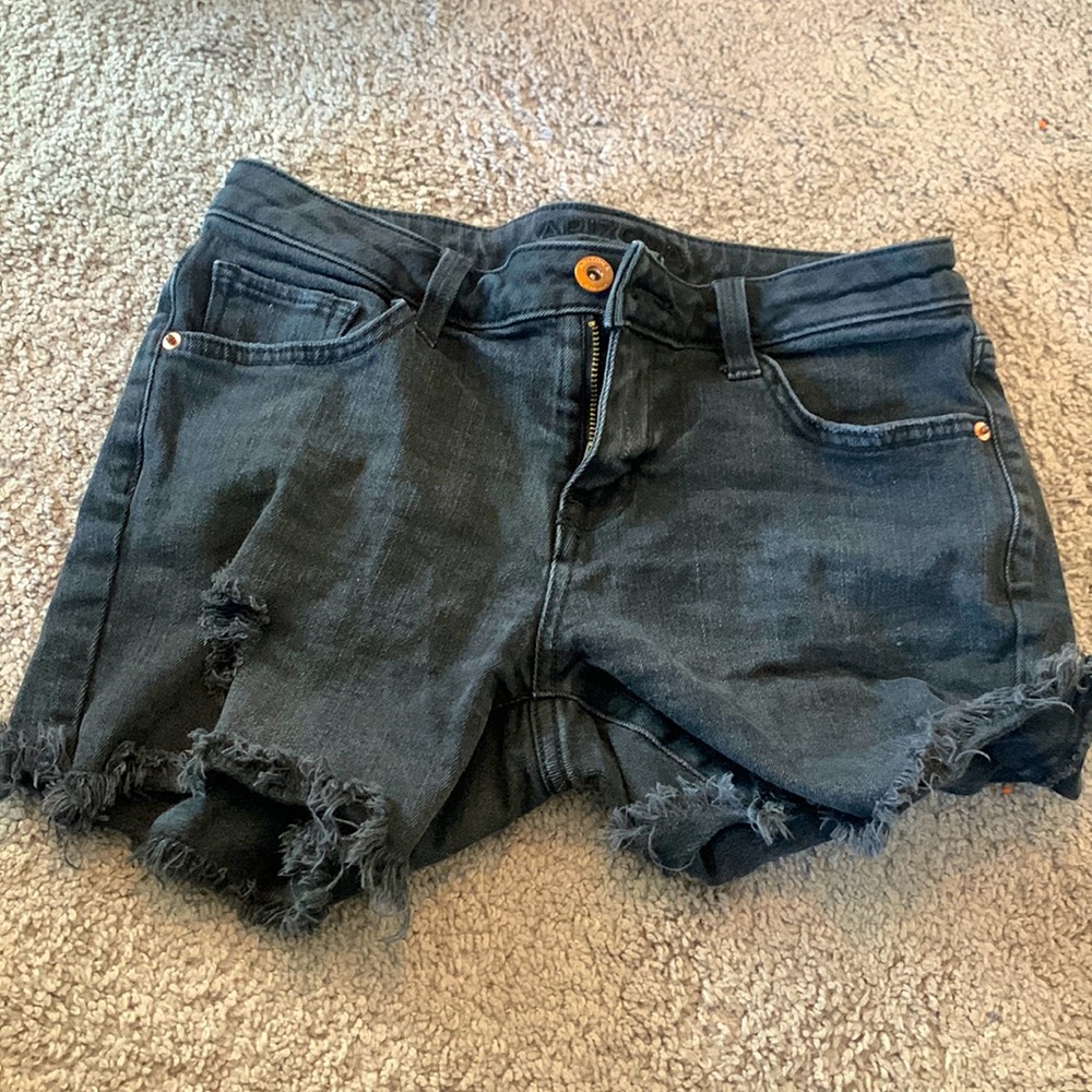 arizona jean company black jean shorts